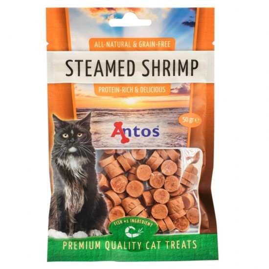 Cat treats steamed garnalen 50 gr 1645686622 0